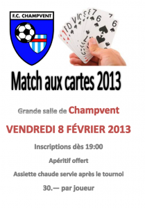 Match aux cartes 2013